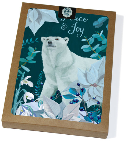 Polar Floral Boxed Holiday Cards