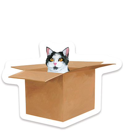 Cat in a Box Sticker