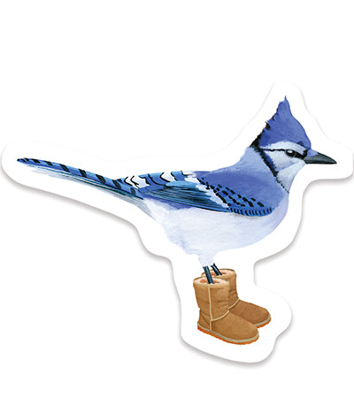 Blue Jay Boots Sticker