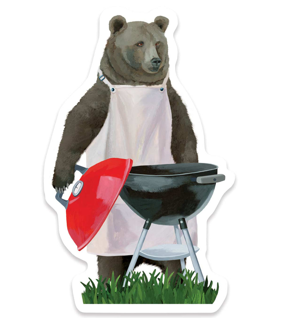 Grillin Grizz Sticker