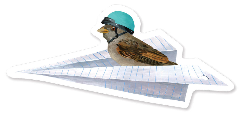Paper Plain Sticker