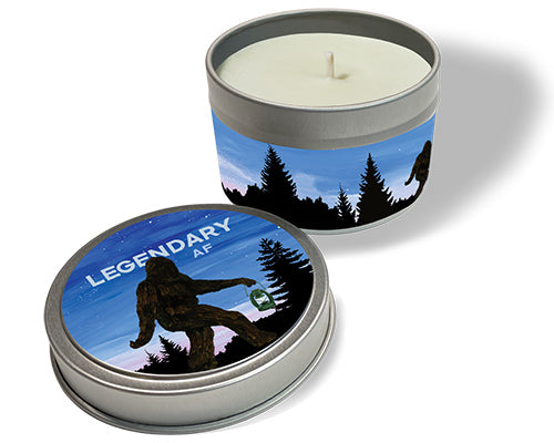 Sasquatch Snarky Candle