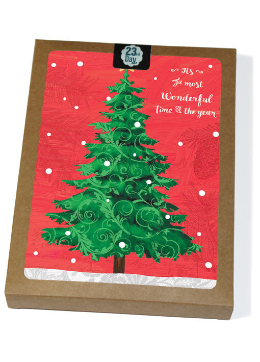 Green Tree Boxed Cards