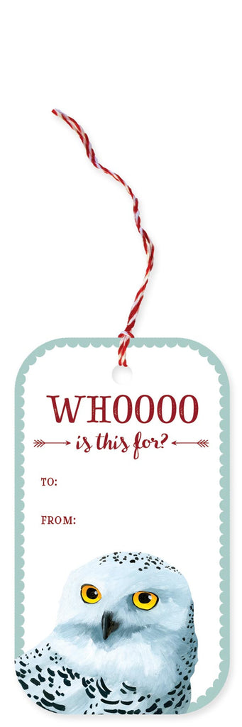 Snowy Owl Holiday Gift Tags
