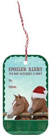 Pony Christmas Gift Tags