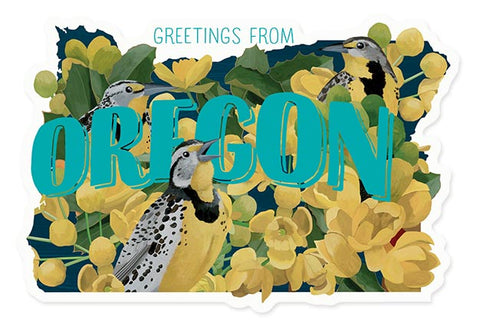 Oregon Die Cut Postcard