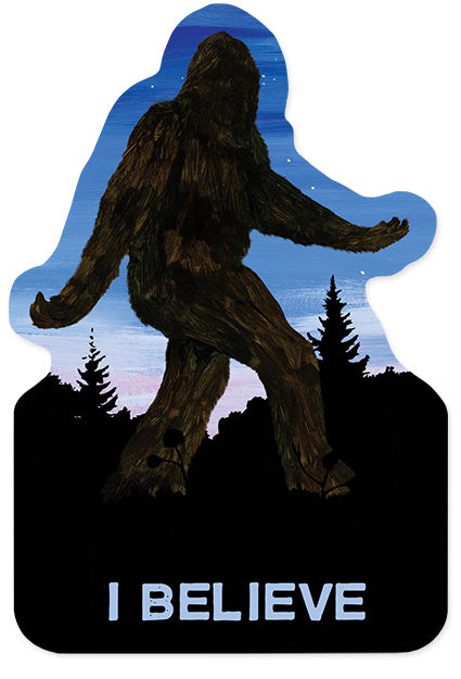 Sasquatch Die Cut Postcard
