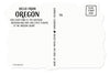 Oregon Die Cut Postcard