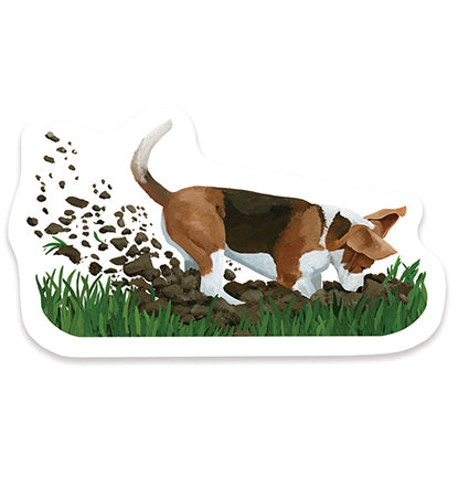 Digging Dog Sticker