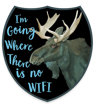 wifi Moose Sticker