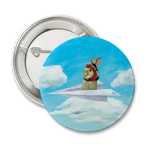 Air Bunny Round Button