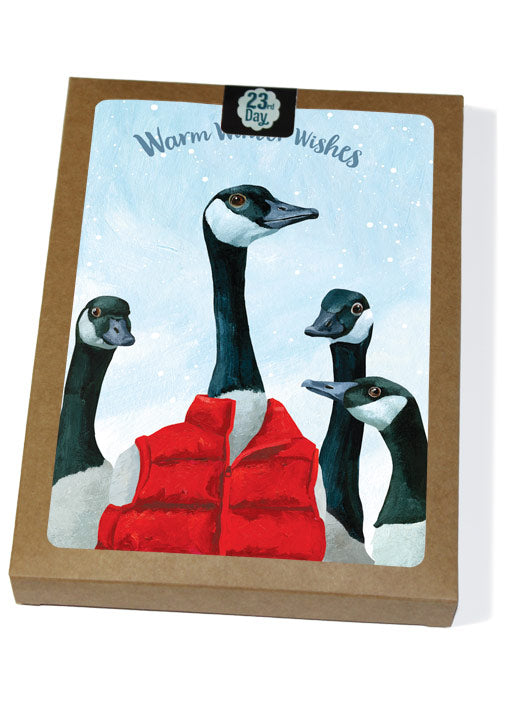 Goose Down Vest Boxed Holiday Cards